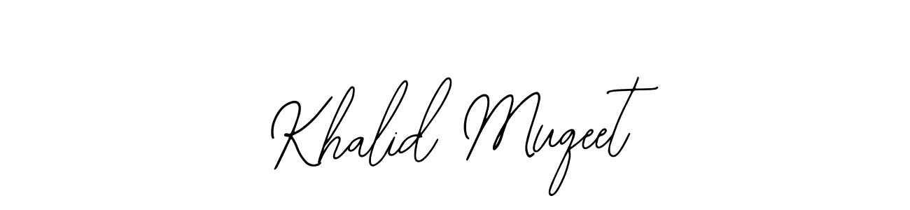 How to Draw Khalid Muqeet signature style? Bearetta-2O07w is a latest design signature styles for name Khalid Muqeet. Khalid Muqeet signature style 12 images and pictures png