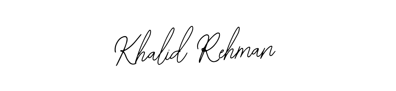 Create a beautiful signature design for name Khalid Rehman. With this signature (Bearetta-2O07w) fonts, you can make a handwritten signature for free. Khalid Rehman signature style 12 images and pictures png