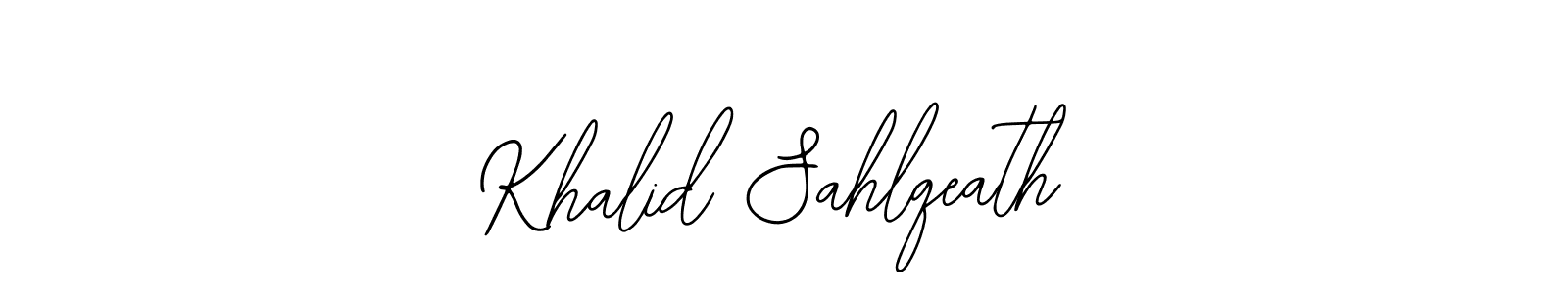 The best way (Bearetta-2O07w) to make a short signature is to pick only two or three words in your name. The name Khalid Sahlqeath include a total of six letters. For converting this name. Khalid Sahlqeath signature style 12 images and pictures png