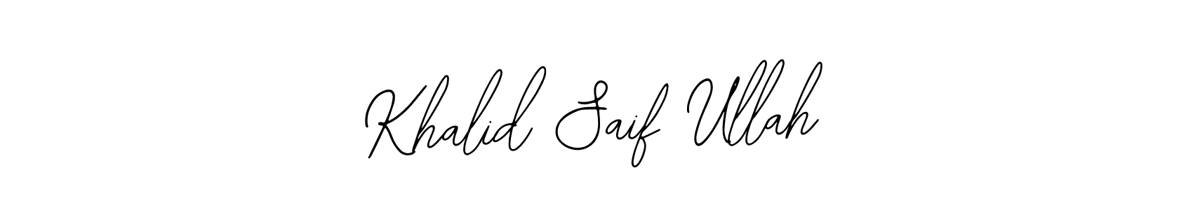 Make a short Khalid Saif Ullah signature style. Manage your documents anywhere anytime using Bearetta-2O07w. Create and add eSignatures, submit forms, share and send files easily. Khalid Saif Ullah signature style 12 images and pictures png