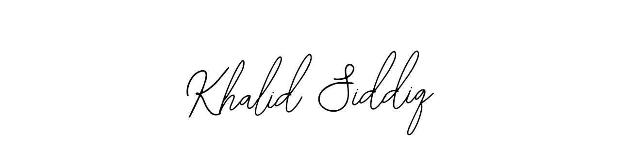 How to make Khalid Siddiq signature? Bearetta-2O07w is a professional autograph style. Create handwritten signature for Khalid Siddiq name. Khalid Siddiq signature style 12 images and pictures png