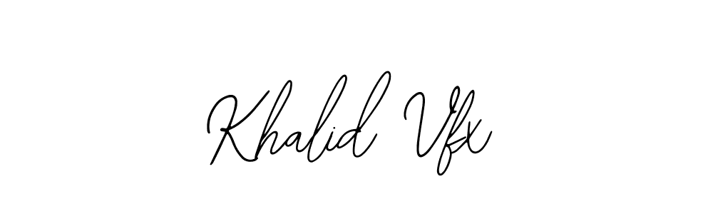 Also You can easily find your signature by using the search form. We will create Khalid Vfx name handwritten signature images for you free of cost using Bearetta-2O07w sign style. Khalid Vfx signature style 12 images and pictures png