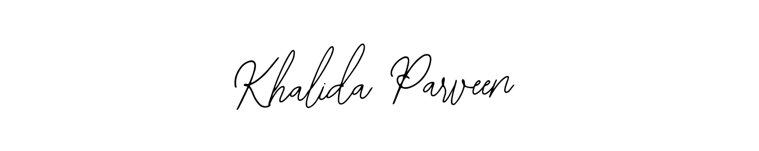 Also we have Khalida Parveen name is the best signature style. Create professional handwritten signature collection using Bearetta-2O07w autograph style. Khalida Parveen signature style 12 images and pictures png