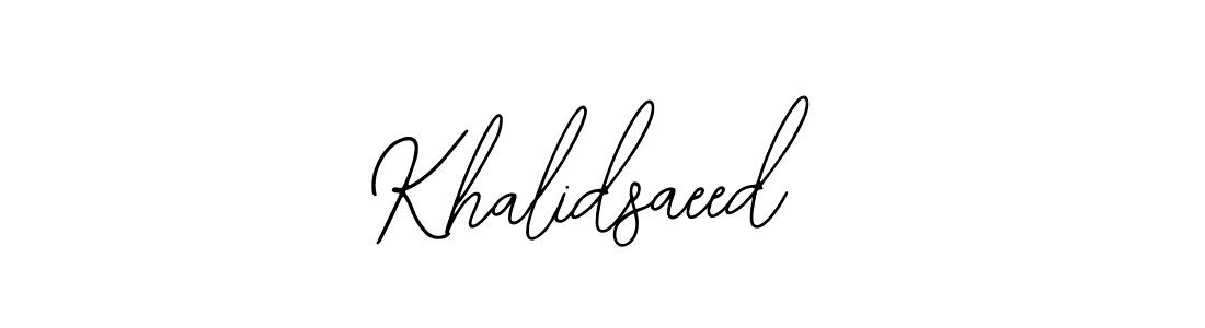 Khalidsaeed stylish signature style. Best Handwritten Sign (Bearetta-2O07w) for my name. Handwritten Signature Collection Ideas for my name Khalidsaeed. Khalidsaeed signature style 12 images and pictures png