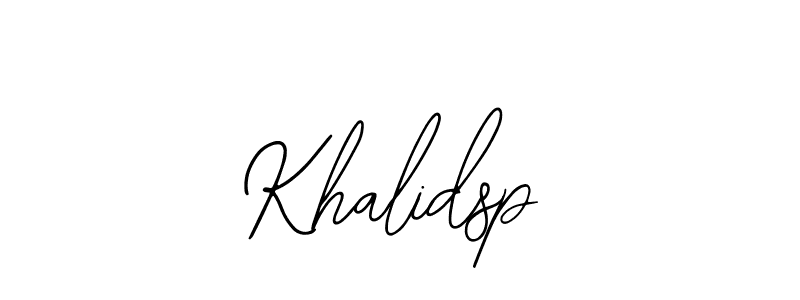 Also we have Khalidsp name is the best signature style. Create professional handwritten signature collection using Bearetta-2O07w autograph style. Khalidsp signature style 12 images and pictures png