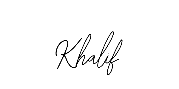 Khalif stylish signature style. Best Handwritten Sign (Bearetta-2O07w) for my name. Handwritten Signature Collection Ideas for my name Khalif. Khalif signature style 12 images and pictures png