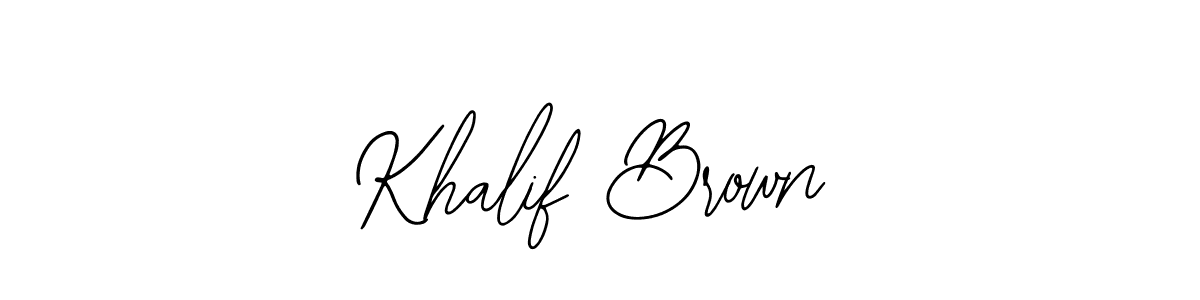 Make a short Khalif Brown signature style. Manage your documents anywhere anytime using Bearetta-2O07w. Create and add eSignatures, submit forms, share and send files easily. Khalif Brown signature style 12 images and pictures png