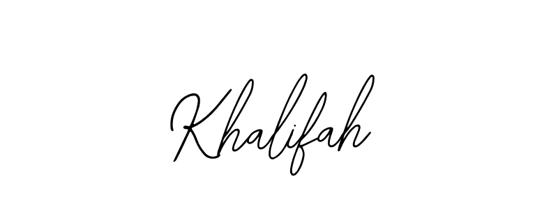 Make a beautiful signature design for name Khalifah. Use this online signature maker to create a handwritten signature for free. Khalifah signature style 12 images and pictures png