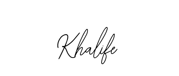 You should practise on your own different ways (Bearetta-2O07w) to write your name (Khalife) in signature. don't let someone else do it for you. Khalife signature style 12 images and pictures png