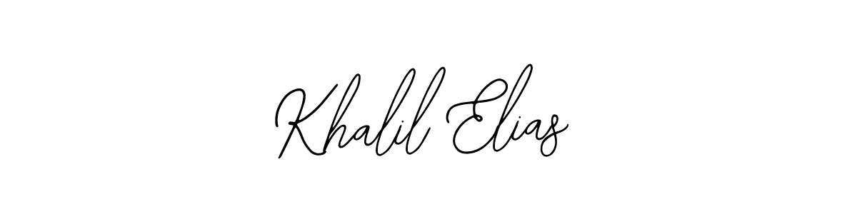 if you are searching for the best signature style for your name Khalil Elias. so please give up your signature search. here we have designed multiple signature styles  using Bearetta-2O07w. Khalil Elias signature style 12 images and pictures png