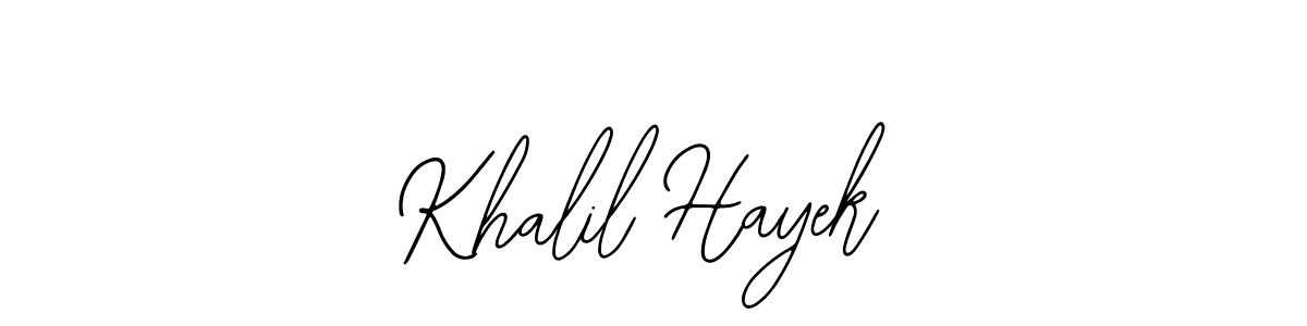 Make a short Khalil Hayek signature style. Manage your documents anywhere anytime using Bearetta-2O07w. Create and add eSignatures, submit forms, share and send files easily. Khalil Hayek signature style 12 images and pictures png