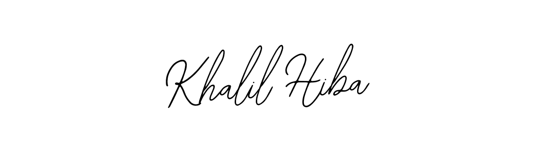 The best way (Bearetta-2O07w) to make a short signature is to pick only two or three words in your name. The name Khalil Hiba include a total of six letters. For converting this name. Khalil Hiba signature style 12 images and pictures png