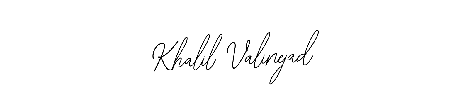 Also we have Khalil Valinejad name is the best signature style. Create professional handwritten signature collection using Bearetta-2O07w autograph style. Khalil Valinejad signature style 12 images and pictures png