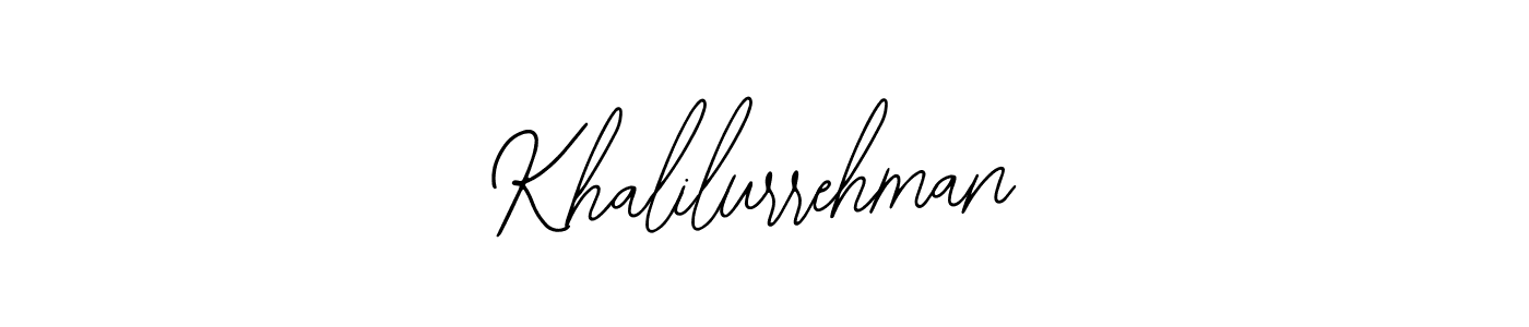 Use a signature maker to create a handwritten signature online. With this signature software, you can design (Bearetta-2O07w) your own signature for name Khalilurrehman. Khalilurrehman signature style 12 images and pictures png