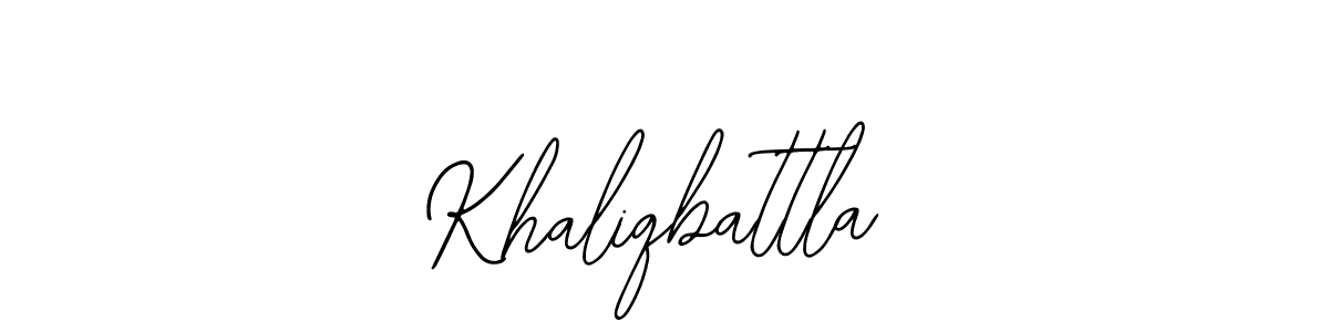 Similarly Bearetta-2O07w is the best handwritten signature design. Signature creator online .You can use it as an online autograph creator for name Khaliqbattla. Khaliqbattla signature style 12 images and pictures png