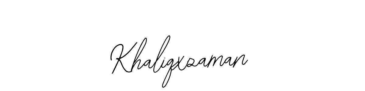 Use a signature maker to create a handwritten signature online. With this signature software, you can design (Bearetta-2O07w) your own signature for name Khaliqxzaman. Khaliqxzaman signature style 12 images and pictures png