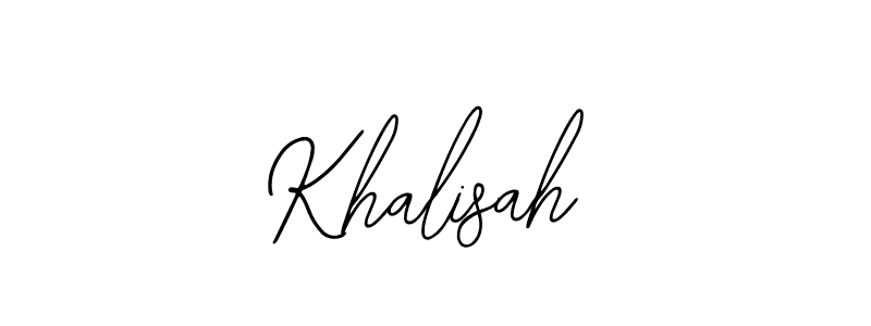 Khalisah stylish signature style. Best Handwritten Sign (Bearetta-2O07w) for my name. Handwritten Signature Collection Ideas for my name Khalisah. Khalisah signature style 12 images and pictures png