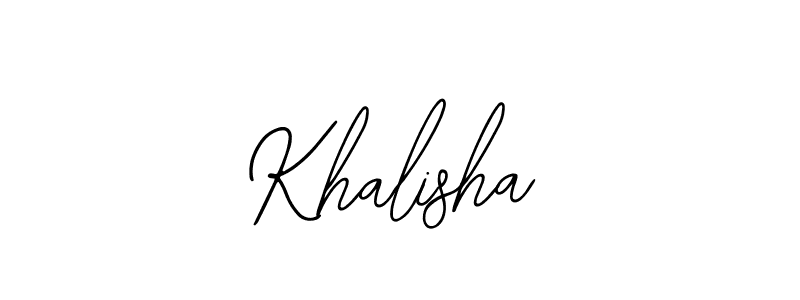 How to make Khalisha signature? Bearetta-2O07w is a professional autograph style. Create handwritten signature for Khalisha name. Khalisha signature style 12 images and pictures png