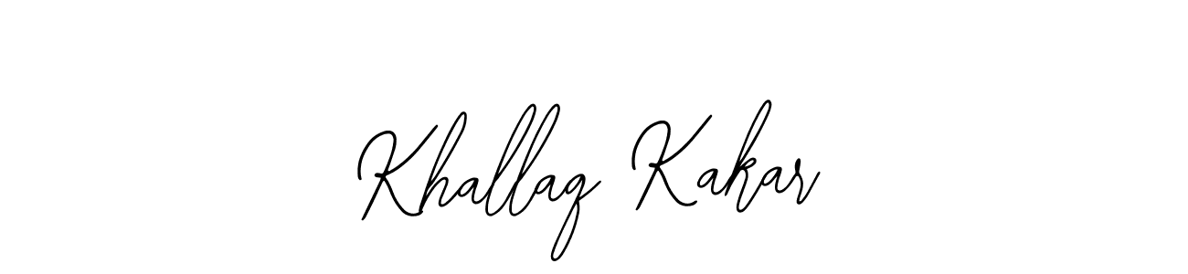 Make a beautiful signature design for name Khallaq Kakar. Use this online signature maker to create a handwritten signature for free. Khallaq Kakar signature style 12 images and pictures png