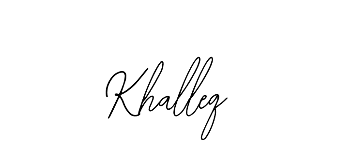 Khalleq stylish signature style. Best Handwritten Sign (Bearetta-2O07w) for my name. Handwritten Signature Collection Ideas for my name Khalleq. Khalleq signature style 12 images and pictures png