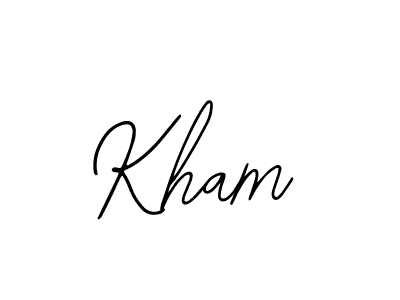 You should practise on your own different ways (Bearetta-2O07w) to write your name (Kham) in signature. don't let someone else do it for you. Kham signature style 12 images and pictures png