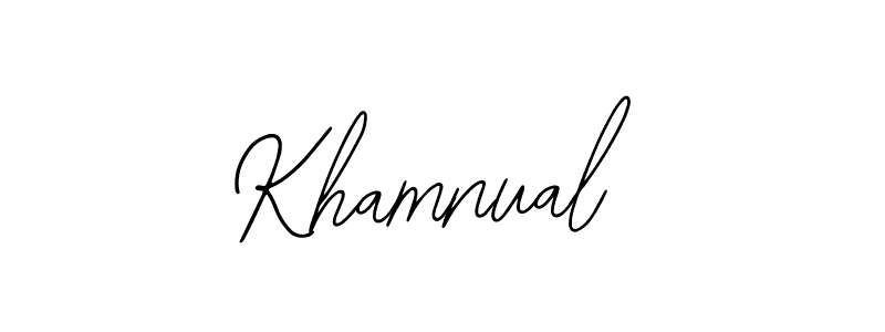 Also we have Khamnual name is the best signature style. Create professional handwritten signature collection using Bearetta-2O07w autograph style. Khamnual signature style 12 images and pictures png