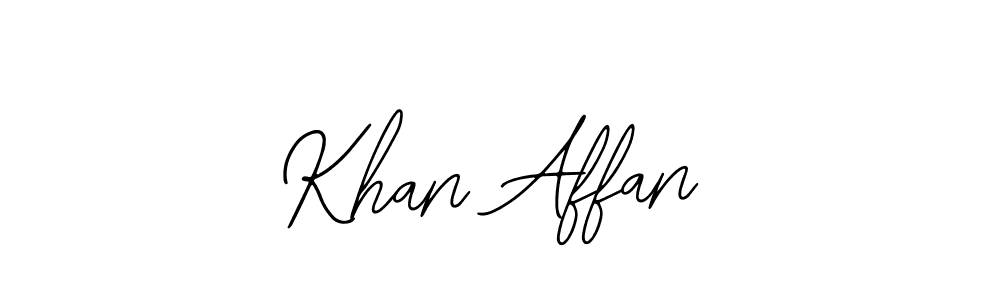 How to make Khan Affan signature? Bearetta-2O07w is a professional autograph style. Create handwritten signature for Khan Affan name. Khan Affan signature style 12 images and pictures png