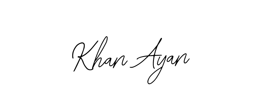 Create a beautiful signature design for name Khan Ayan. With this signature (Bearetta-2O07w) fonts, you can make a handwritten signature for free. Khan Ayan signature style 12 images and pictures png