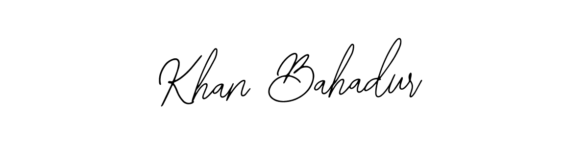 Use a signature maker to create a handwritten signature online. With this signature software, you can design (Bearetta-2O07w) your own signature for name Khan Bahadur. Khan Bahadur signature style 12 images and pictures png