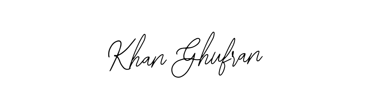 Similarly Bearetta-2O07w is the best handwritten signature design. Signature creator online .You can use it as an online autograph creator for name Khan Ghufran. Khan Ghufran signature style 12 images and pictures png