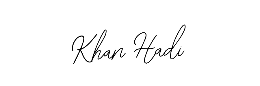 How to make Khan Hadi signature? Bearetta-2O07w is a professional autograph style. Create handwritten signature for Khan Hadi name. Khan Hadi signature style 12 images and pictures png