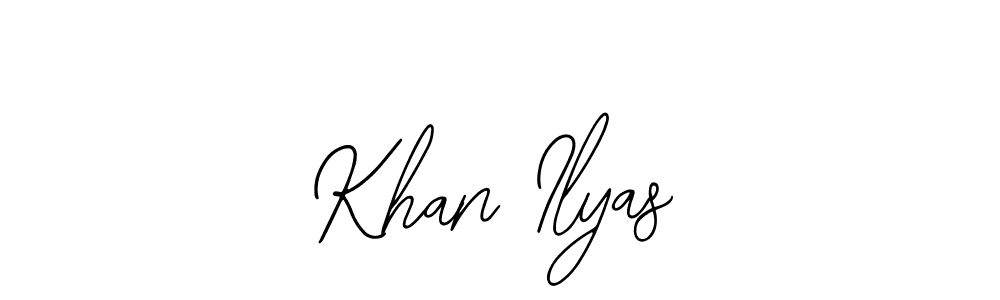 How to make Khan Ilyas name signature. Use Bearetta-2O07w style for creating short signs online. This is the latest handwritten sign. Khan Ilyas signature style 12 images and pictures png