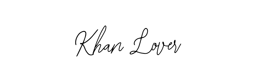 Make a beautiful signature design for name Khan Lover. With this signature (Bearetta-2O07w) style, you can create a handwritten signature for free. Khan Lover signature style 12 images and pictures png