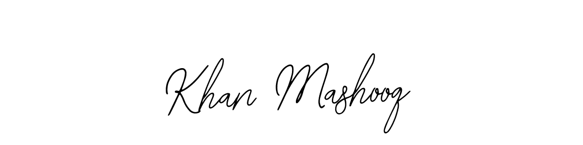 You should practise on your own different ways (Bearetta-2O07w) to write your name (Khan Mashooq) in signature. don't let someone else do it for you. Khan Mashooq signature style 12 images and pictures png