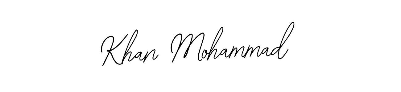 if you are searching for the best signature style for your name Khan Mohammad. so please give up your signature search. here we have designed multiple signature styles  using Bearetta-2O07w. Khan Mohammad signature style 12 images and pictures png