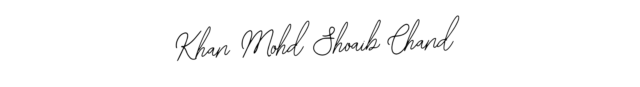 Also You can easily find your signature by using the search form. We will create Khan Mohd Shoaib Chand name handwritten signature images for you free of cost using Bearetta-2O07w sign style. Khan Mohd Shoaib Chand signature style 12 images and pictures png