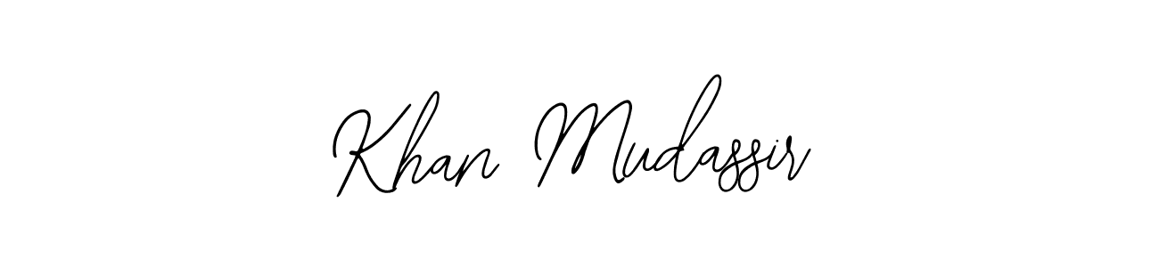 How to Draw Khan Mudassir signature style? Bearetta-2O07w is a latest design signature styles for name Khan Mudassir. Khan Mudassir signature style 12 images and pictures png