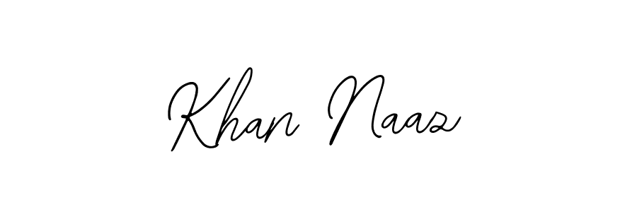 Use a signature maker to create a handwritten signature online. With this signature software, you can design (Bearetta-2O07w) your own signature for name Khan Naaz. Khan Naaz signature style 12 images and pictures png