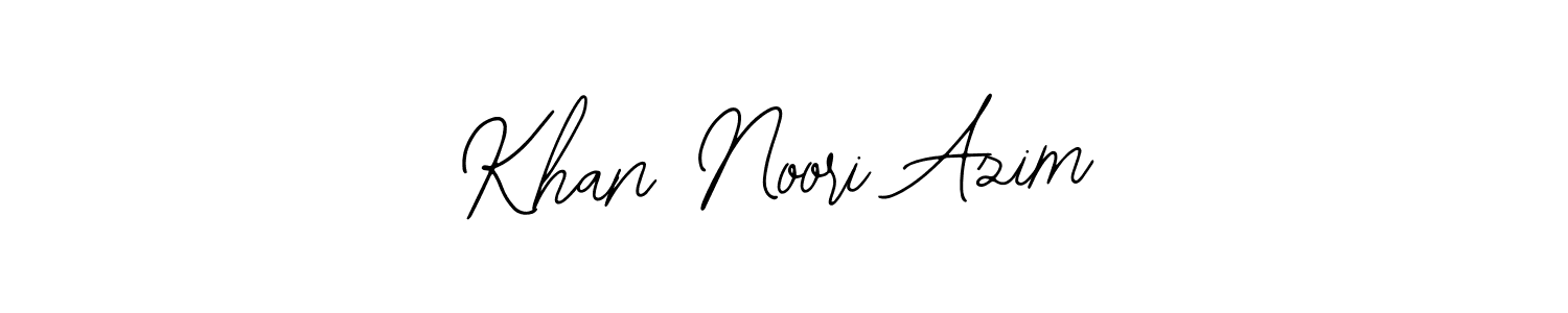 Bearetta-2O07w is a professional signature style that is perfect for those who want to add a touch of class to their signature. It is also a great choice for those who want to make their signature more unique. Get Khan Noori Azim name to fancy signature for free. Khan Noori Azim signature style 12 images and pictures png