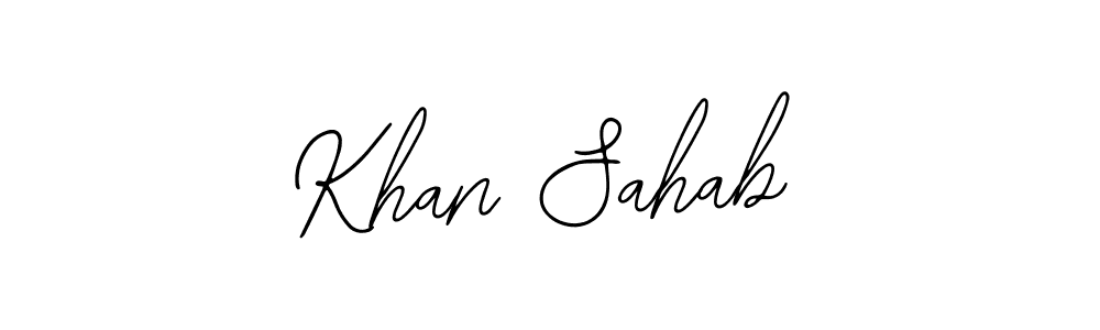 How to make Khan Sahab signature? Bearetta-2O07w is a professional autograph style. Create handwritten signature for Khan Sahab name. Khan Sahab signature style 12 images and pictures png