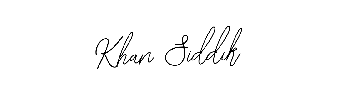 How to make Khan Siddik signature? Bearetta-2O07w is a professional autograph style. Create handwritten signature for Khan Siddik name. Khan Siddik signature style 12 images and pictures png