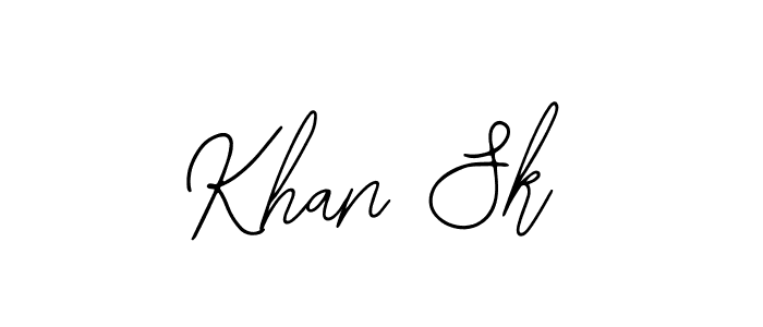 Create a beautiful signature design for name Khan Sk. With this signature (Bearetta-2O07w) fonts, you can make a handwritten signature for free. Khan Sk signature style 12 images and pictures png