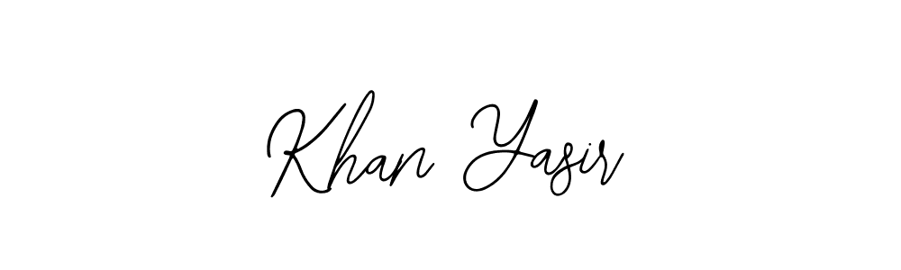 Also You can easily find your signature by using the search form. We will create Khan Yasir name handwritten signature images for you free of cost using Bearetta-2O07w sign style. Khan Yasir signature style 12 images and pictures png