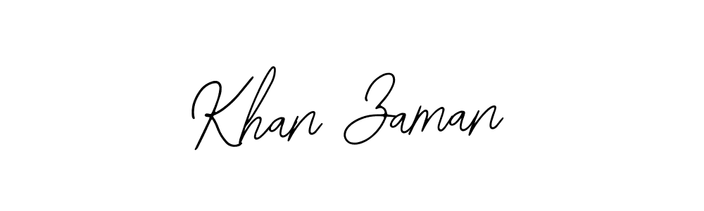 Also we have Khan Zaman name is the best signature style. Create professional handwritten signature collection using Bearetta-2O07w autograph style. Khan Zaman signature style 12 images and pictures png