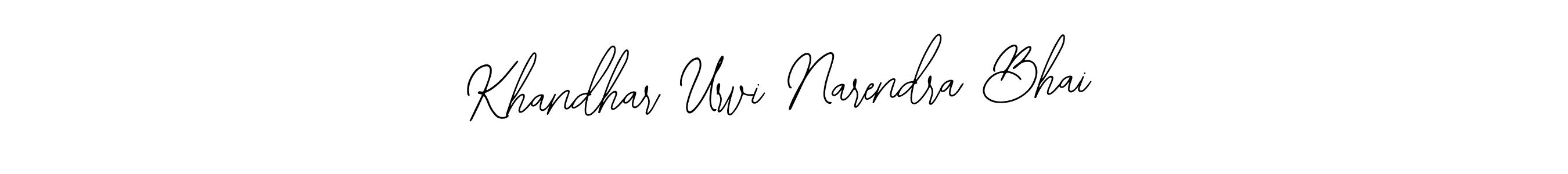 Khandhar Urvi Narendra Bhai stylish signature style. Best Handwritten Sign (Bearetta-2O07w) for my name. Handwritten Signature Collection Ideas for my name Khandhar Urvi Narendra Bhai. Khandhar Urvi Narendra Bhai signature style 12 images and pictures png