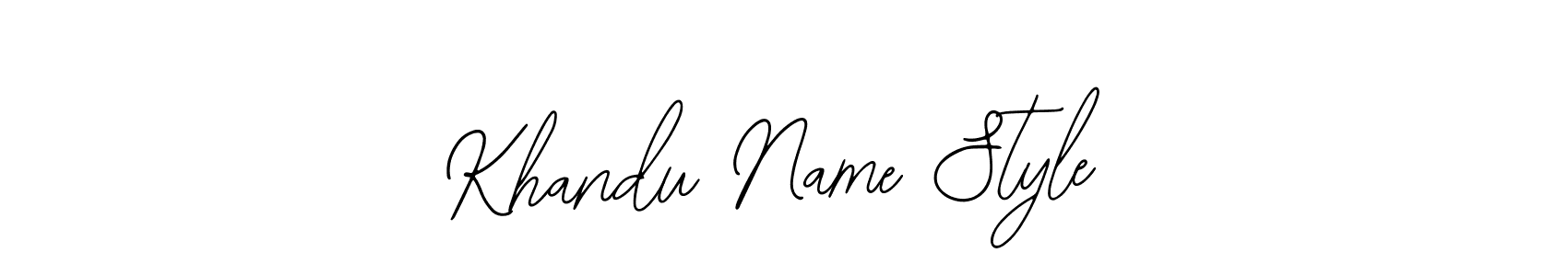 It looks lik you need a new signature style for name Khandu Name Style. Design unique handwritten (Bearetta-2O07w) signature with our free signature maker in just a few clicks. Khandu Name Style signature style 12 images and pictures png