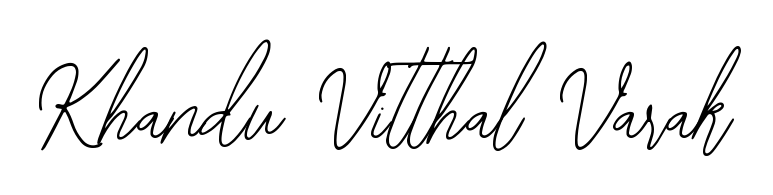 The Bearetta-2O07w font transforms the name Khandu Vitthal Varak into an executive sign with sharp precision and distinguished character. Khandu Vitthal Varak signature style 12 images and pictures png