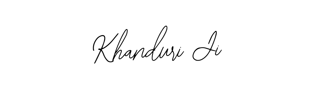 How to make Khanduri Ji signature? Bearetta-2O07w is a professional autograph style. Create handwritten signature for Khanduri Ji name. Khanduri Ji signature style 12 images and pictures png