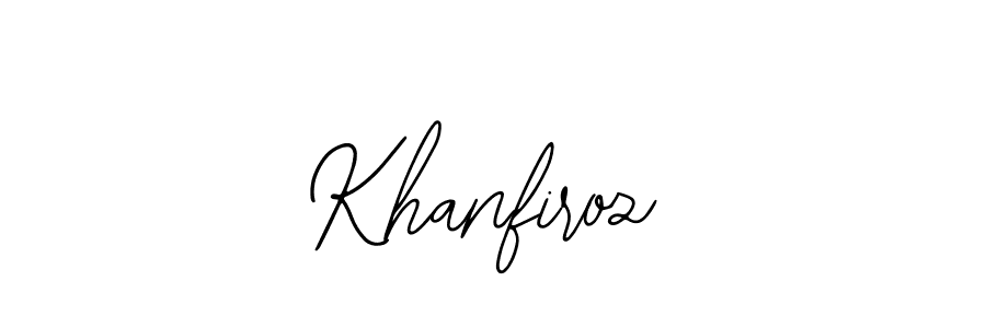 How to make Khanfiroz signature? Bearetta-2O07w is a professional autograph style. Create handwritten signature for Khanfiroz name. Khanfiroz signature style 12 images and pictures png