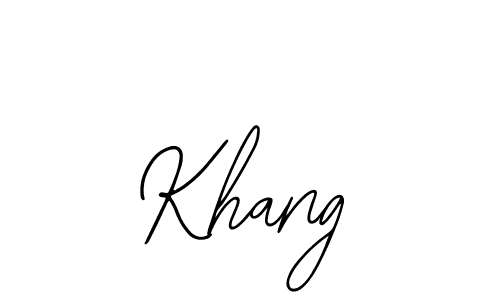 You should practise on your own different ways (Bearetta-2O07w) to write your name (Khang) in signature. don't let someone else do it for you. Khang signature style 12 images and pictures png